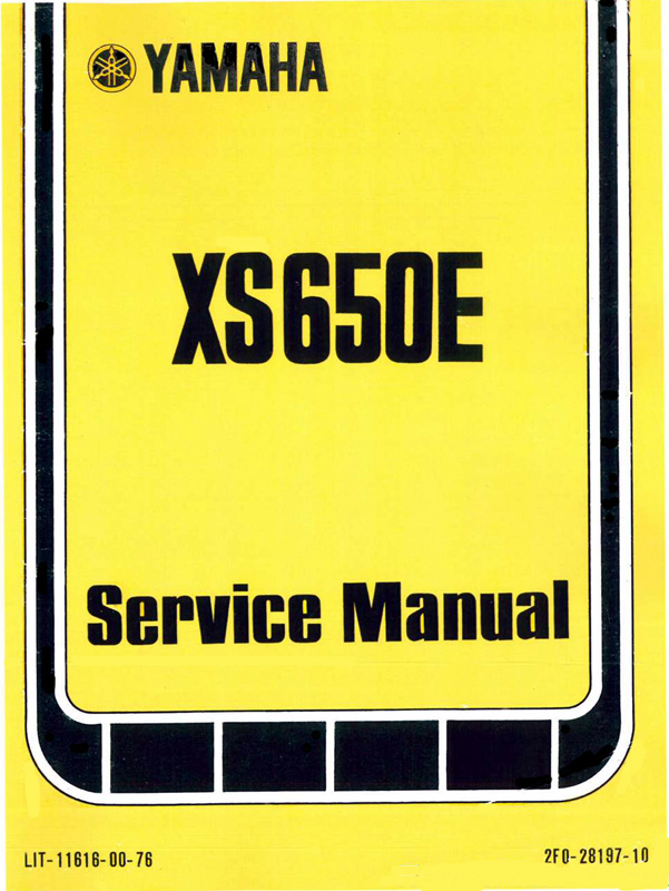 Yamaha XS 650 SE US Custom 1980 Haynes Service Repair Manual 0341 