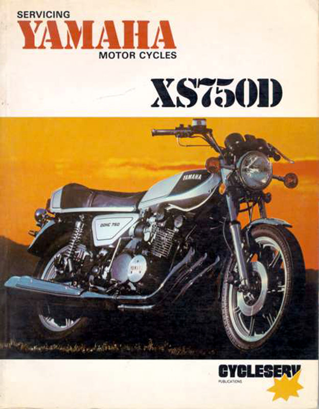 1976 Yamaha XS750D Service Manual Book Catalog List L12527 